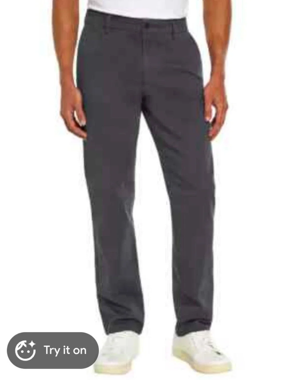 New BANANA REPUBLIC 38 X 32 Men's Charcoal Straight-Leg Pants chino Classic Y2K